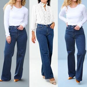 Judy Blue Medium Wash High Waist Wide Leg Jeans NWT